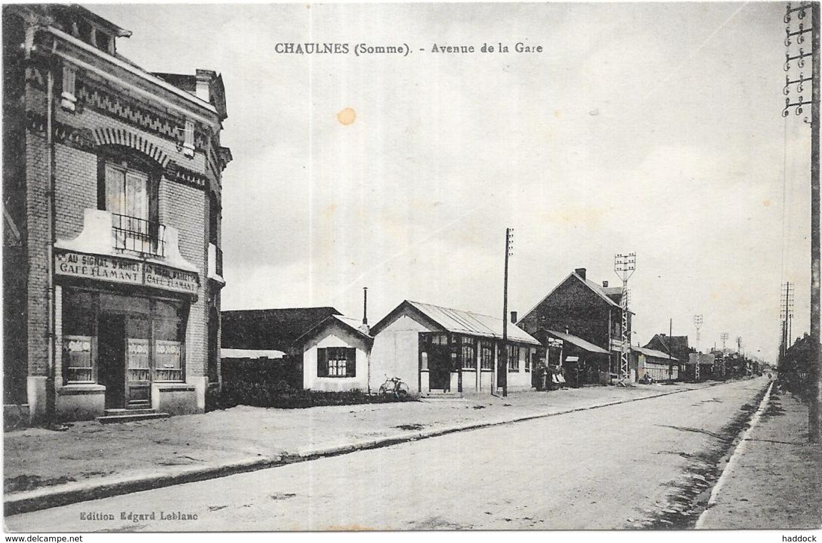 CHAULNES: AVENUE DE LA GARE - Chaulnes