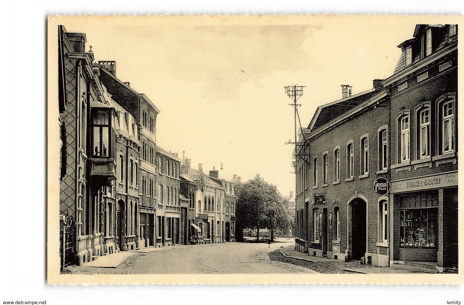 Belgique Battice Rue Du Centre Commerce Magasin Tabacs Et Cigares Film Gevaert - Herve