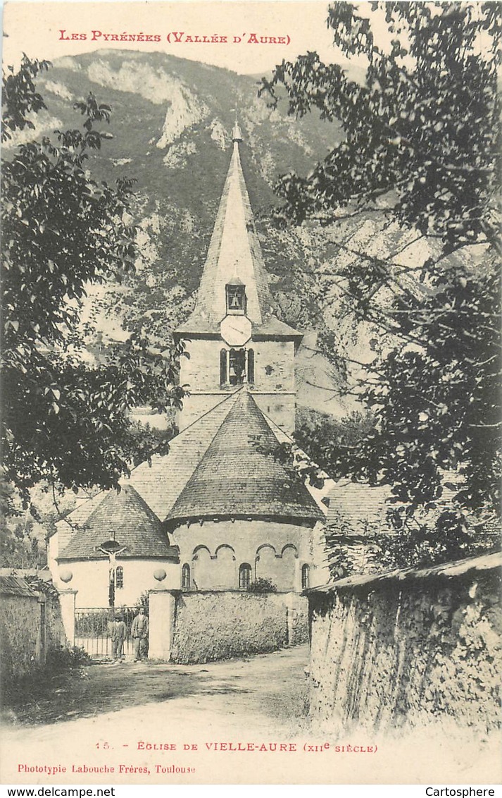 CPA 65 Hautes Pyrénées Eglise De Vielle Aure - Non Voyagée - Vielle Aure