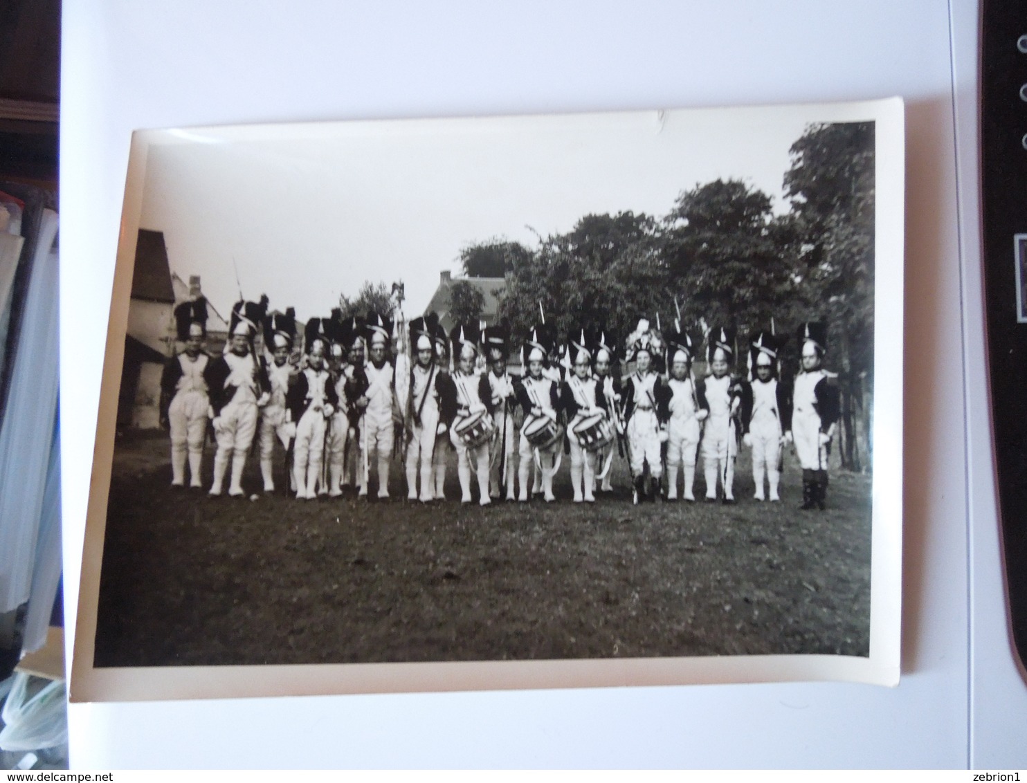 Ancienne Grande Photo Jumet Marche De La Madeleine 1949 La Posterie A Courcelles - Guerre, Militaire