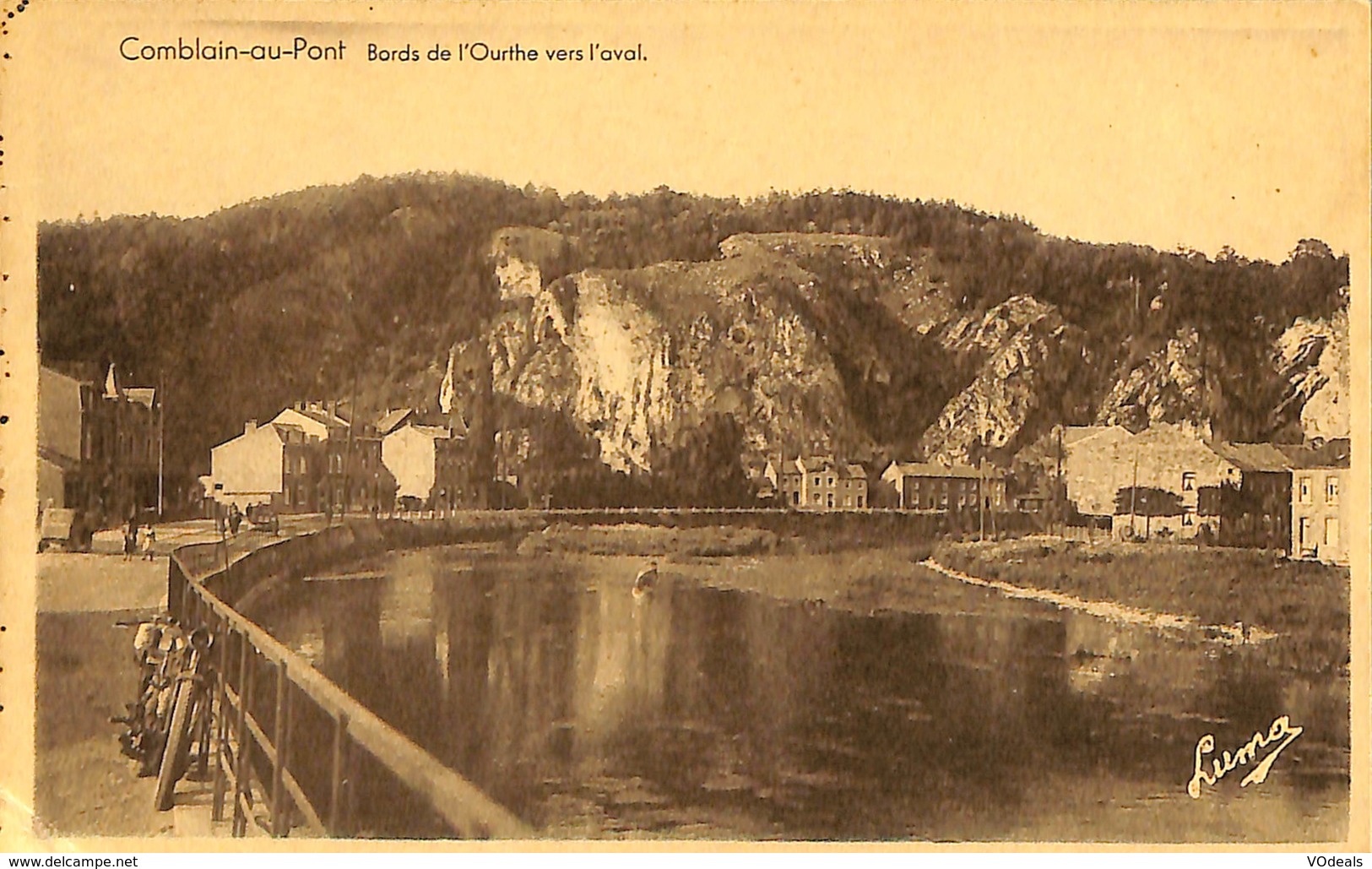 CPA - Belgique - Comblain-au-Pont - Bords De L'Ourthe Vers L'aval - Comblain-au-Pont