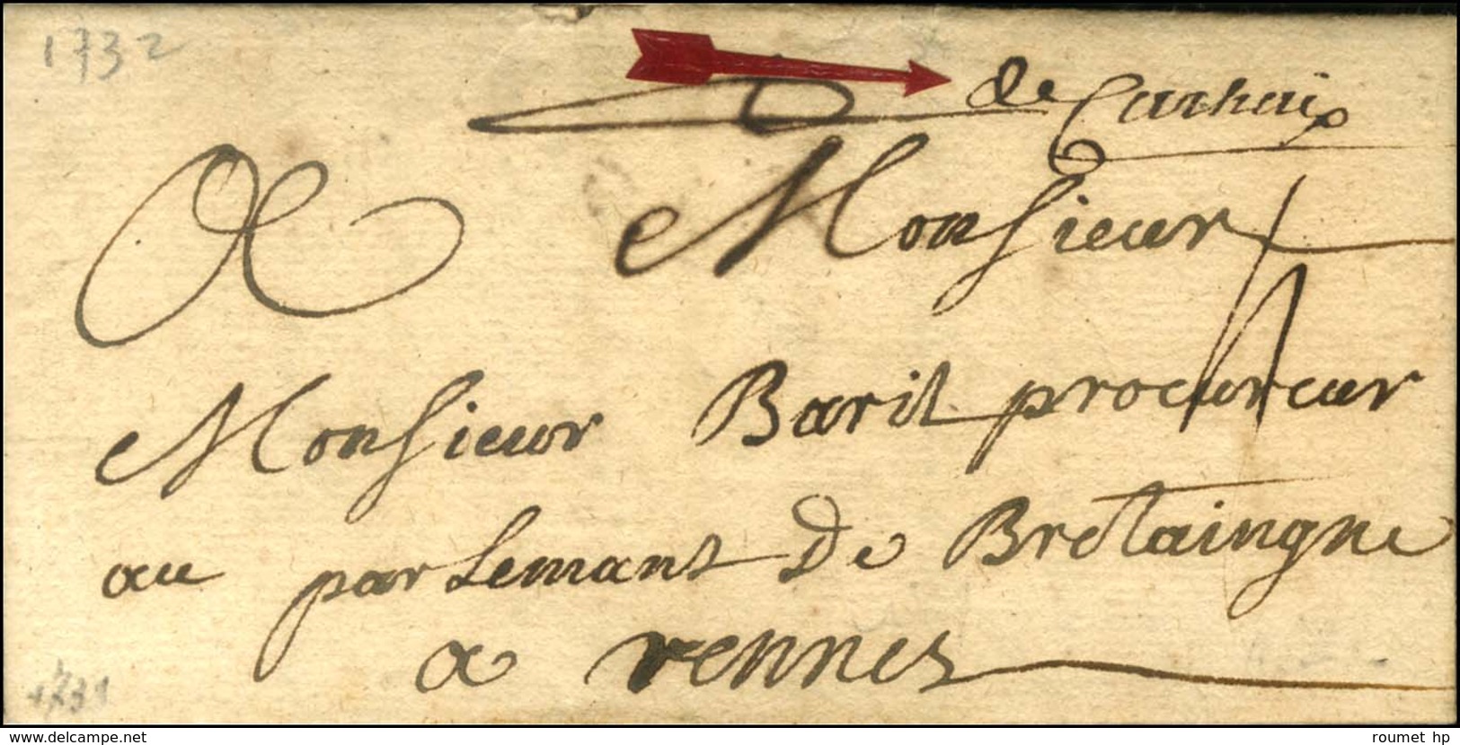 '' De Carhaix '' (L N° 1A). 1732. - TB / SUP. - 1701-1800: Precursores XVIII