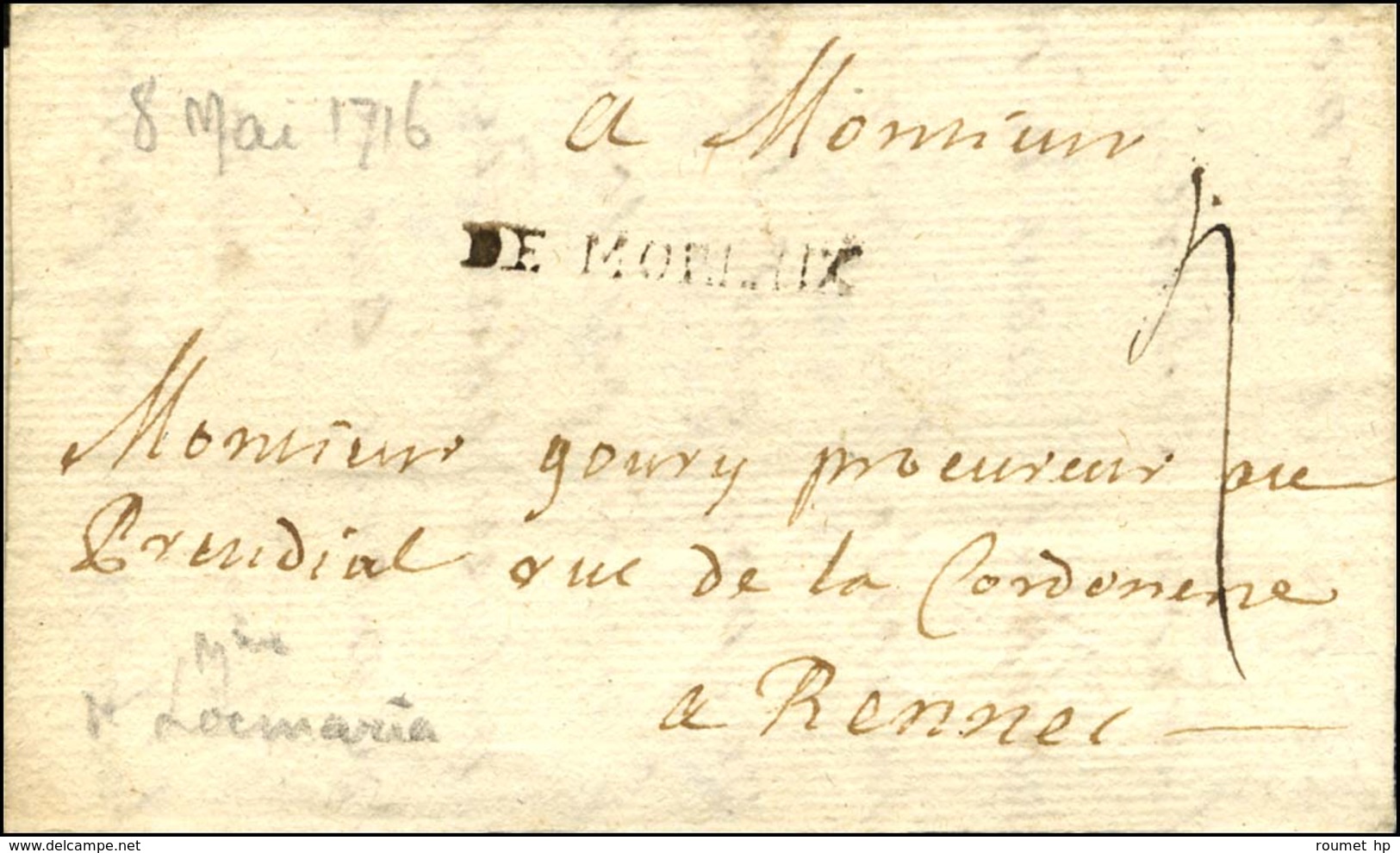 DE MORLAIX (L N° 2). 1716. - TB / SUP. - 1701-1800: Precursores XVIII