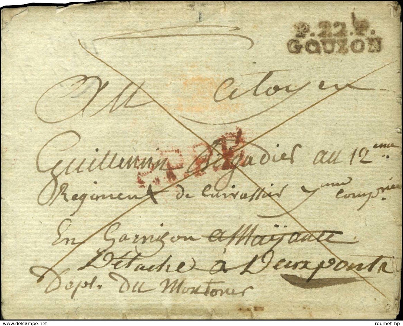 P.22.P. / GOUZON Rougeâtre. 1804. - TB. - 1801-1848: Precursores XIX