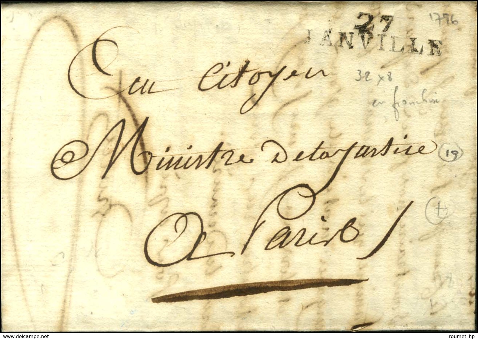 27 / JANVILLE. 1796. - TB. - 1801-1848: Precursores XIX