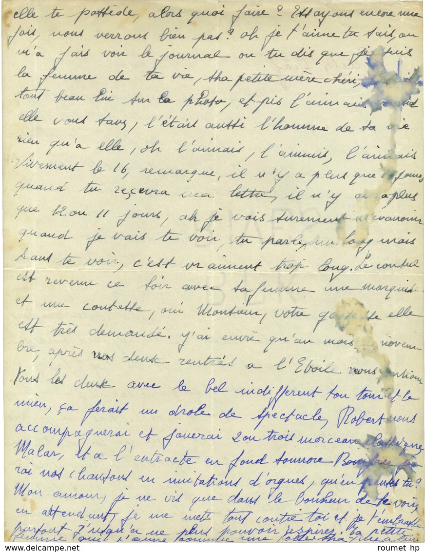 PIAF Edith, Giovanna Gassion, Dite (1915-1963), Chanteuse Et Actrice - [MONTAND Yves]. - Otros & Sin Clasificación