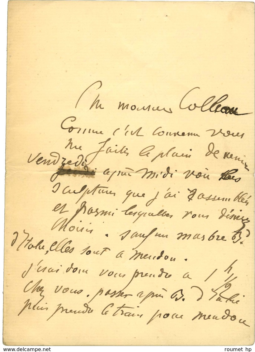 RODIN Auguste (1840-1917), Sculpteur. - Otros & Sin Clasificación