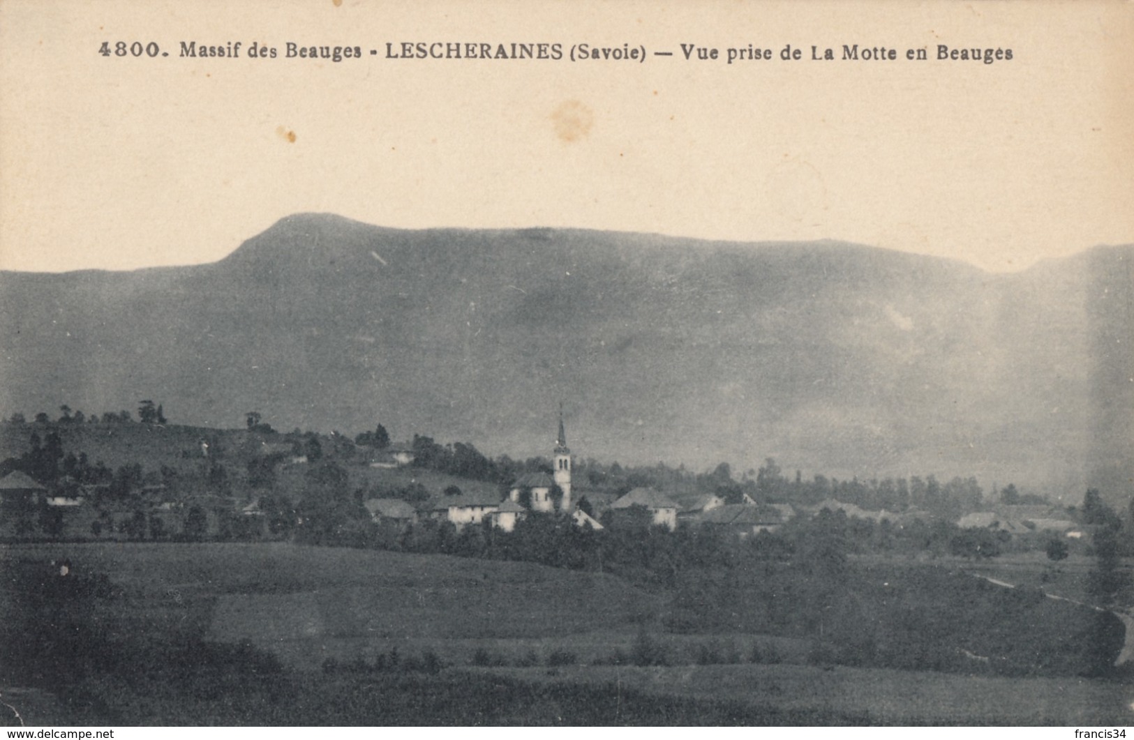 CPA - Lescheraines - Vue Prise De La Motte En Beauges - Autres & Non Classés