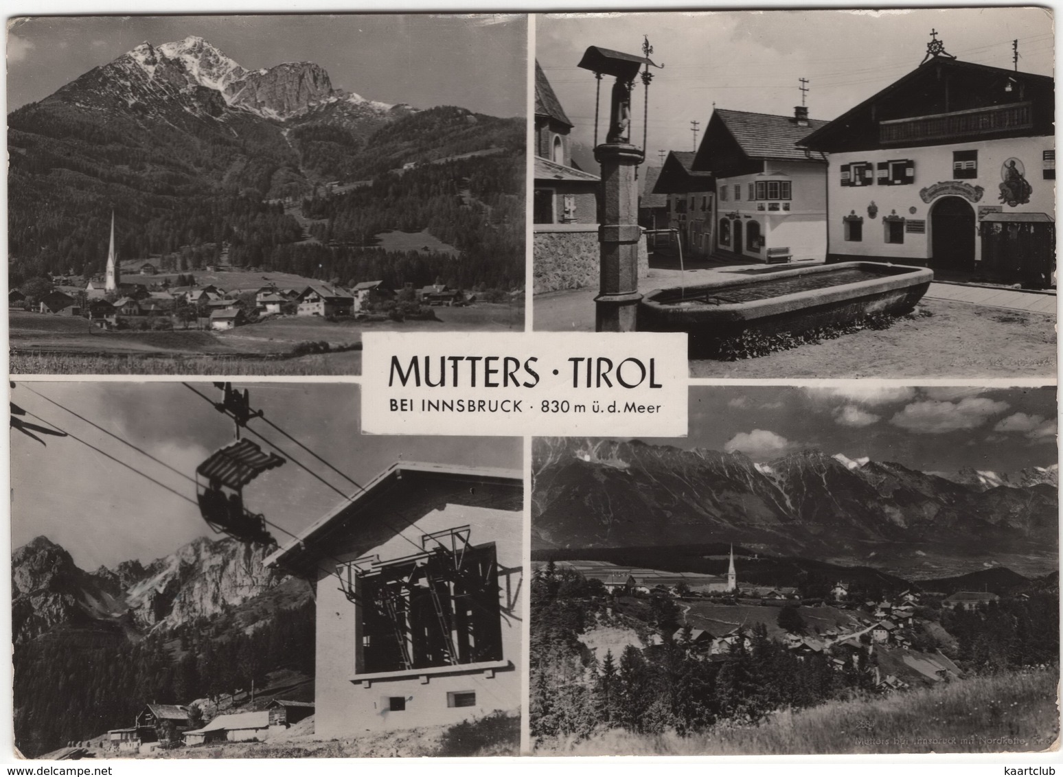 Mutters -Tirol Bei Innsbruck - 830 M. üd. Meer - (1959) - Ski-Lift - Mutters