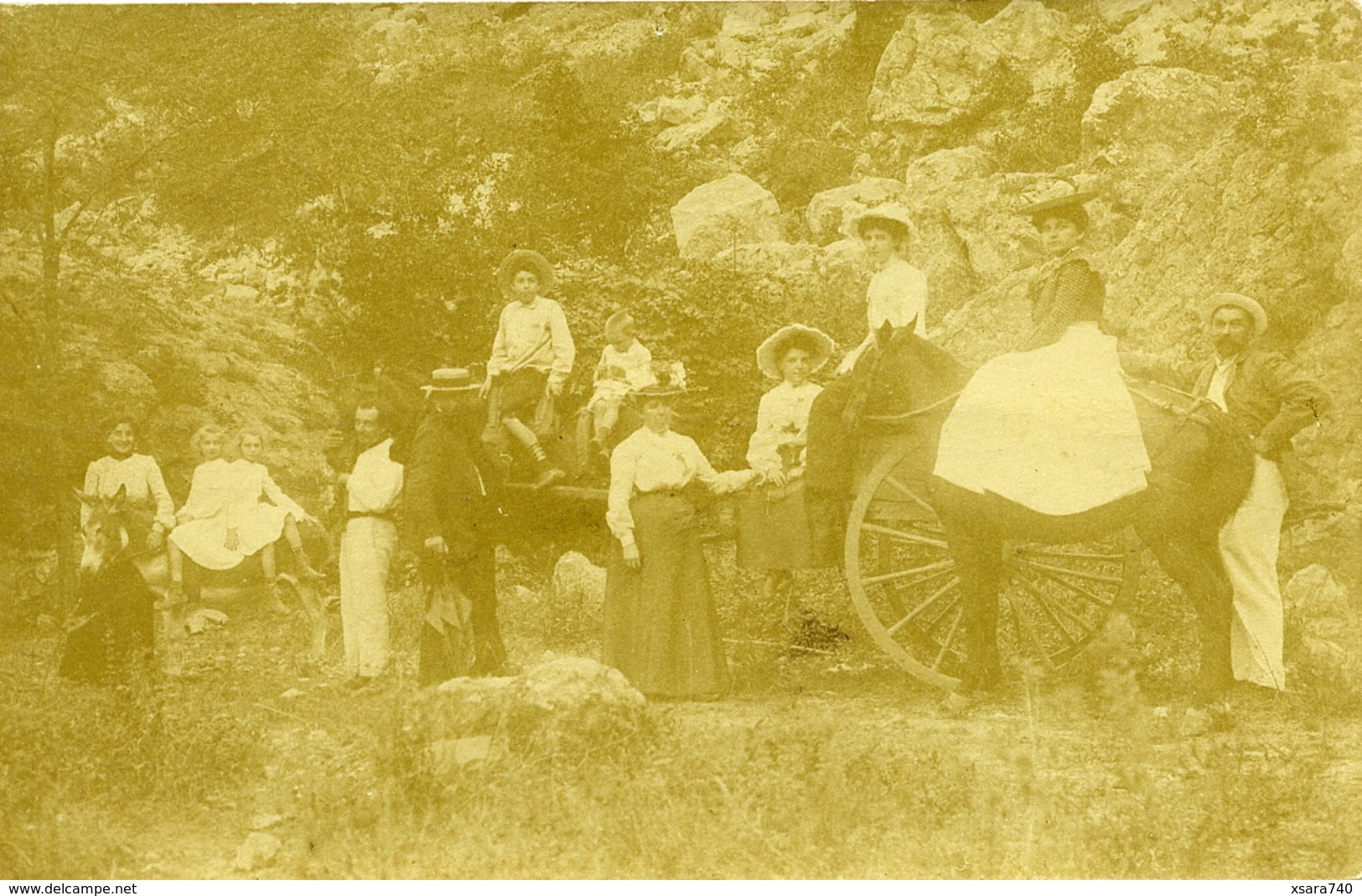 Carte Photo Saint Martin Vésubie Retour D'excursion - Saint-Martin-Vésubie