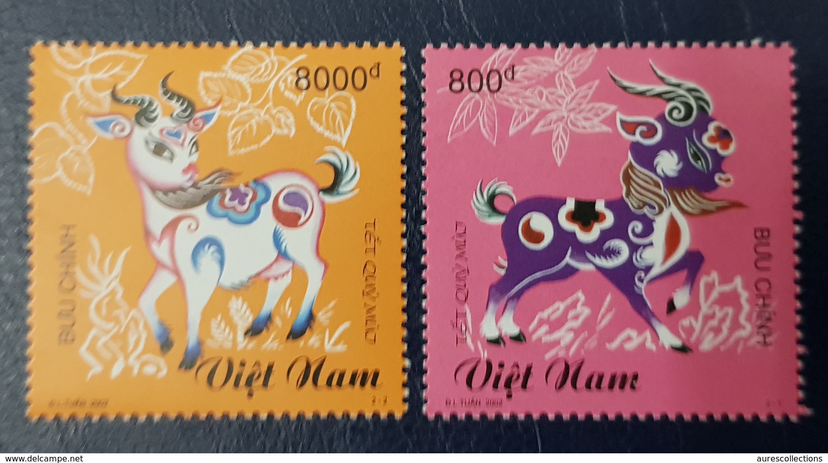 VIETNAM VIET 2002 2003 - CHINESE LUNAR YEAR OF THE GOAT GOATS CHEVRE - RARE MNH - Vietnam