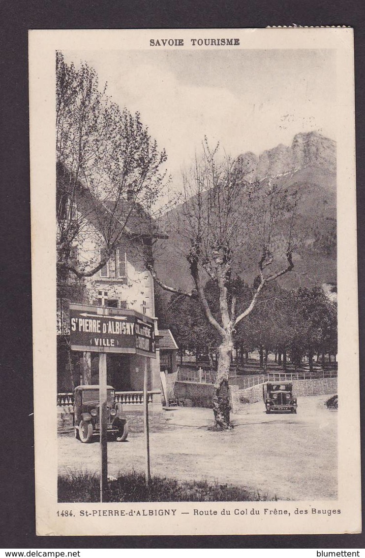 CPA Savoie 73 Saint Pierre D'Albigny En Maurienne Circulé Voiture Automobile - Saint Pierre D'Albigny