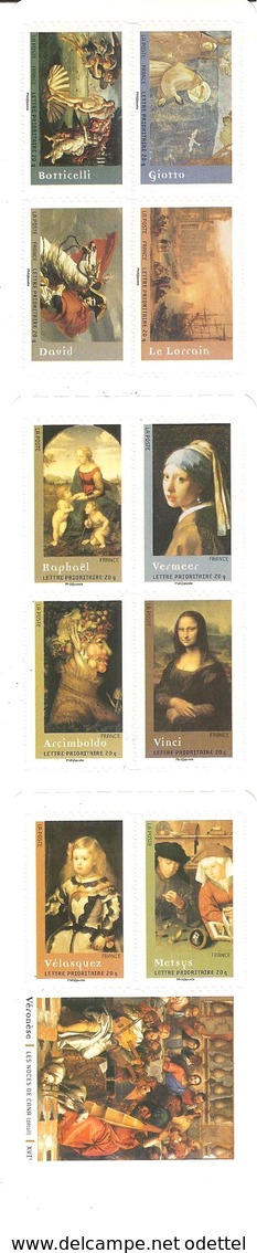 Carnet De 10 TVP LP Adh. Peinture - Sonstige & Ohne Zuordnung