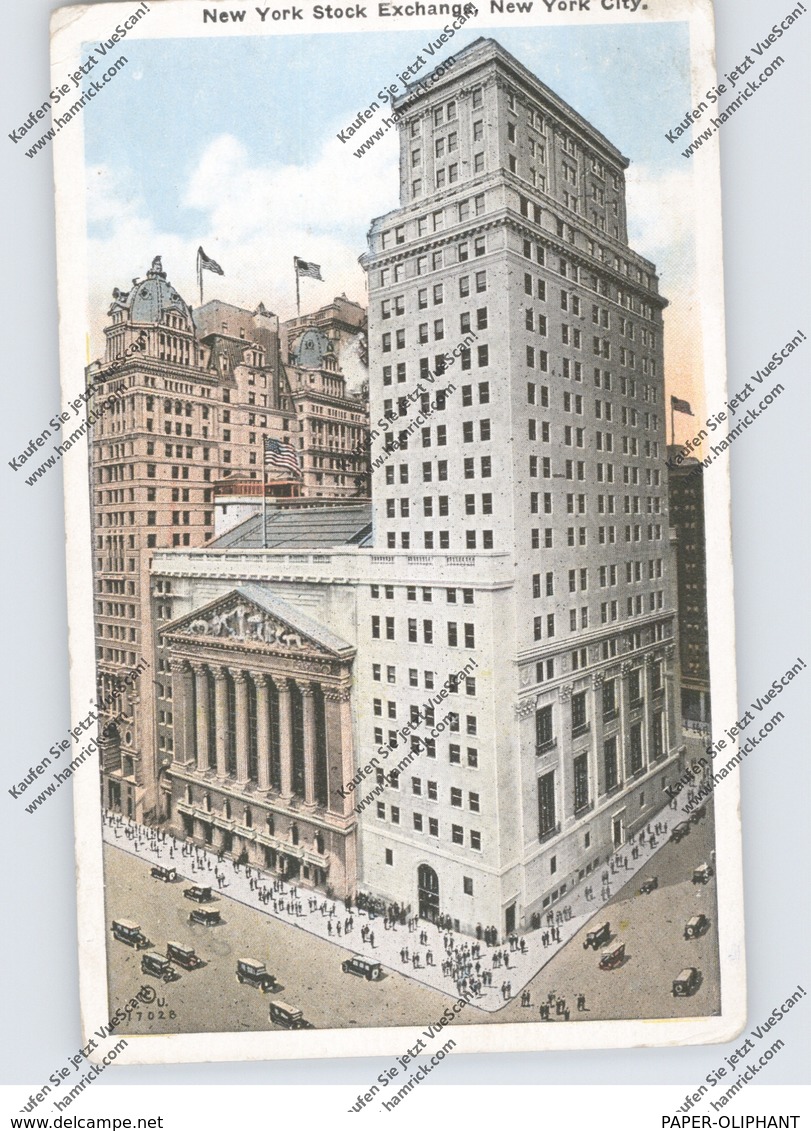 USA - NEW YORK, Wall Street, New York Stock Exchange, 1927 - Wall Street