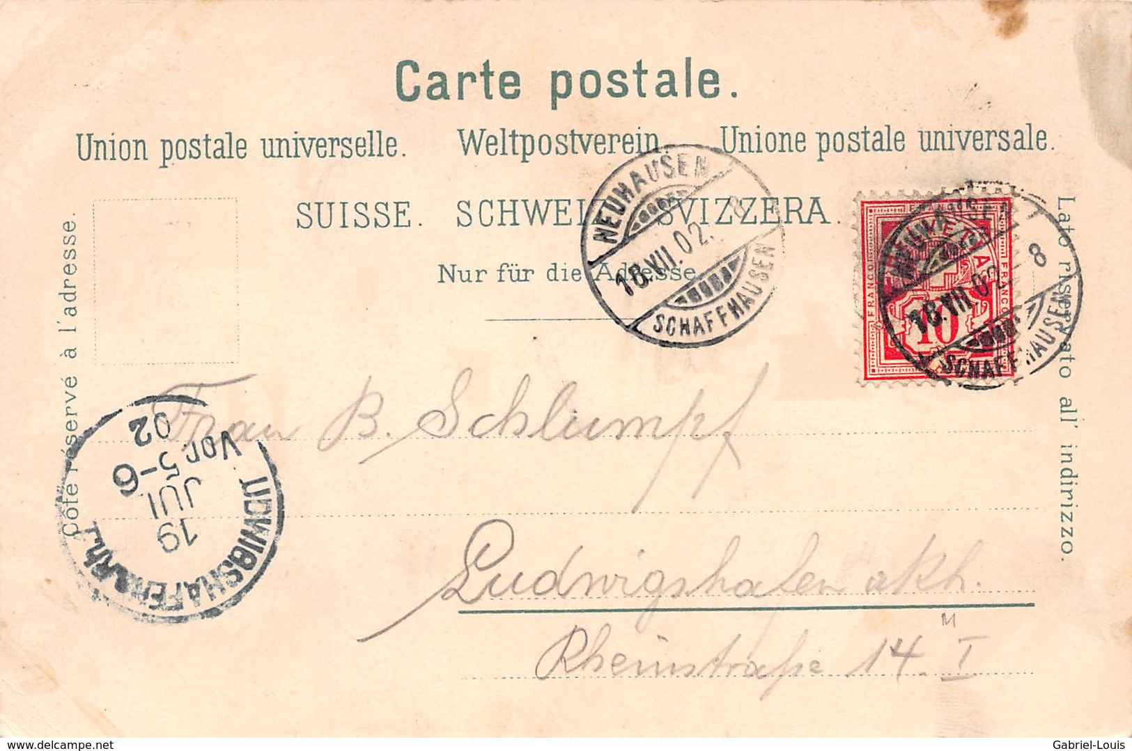 Souvenir De La Suisse - Carte Avec Cantons - 1902 - St. Anton