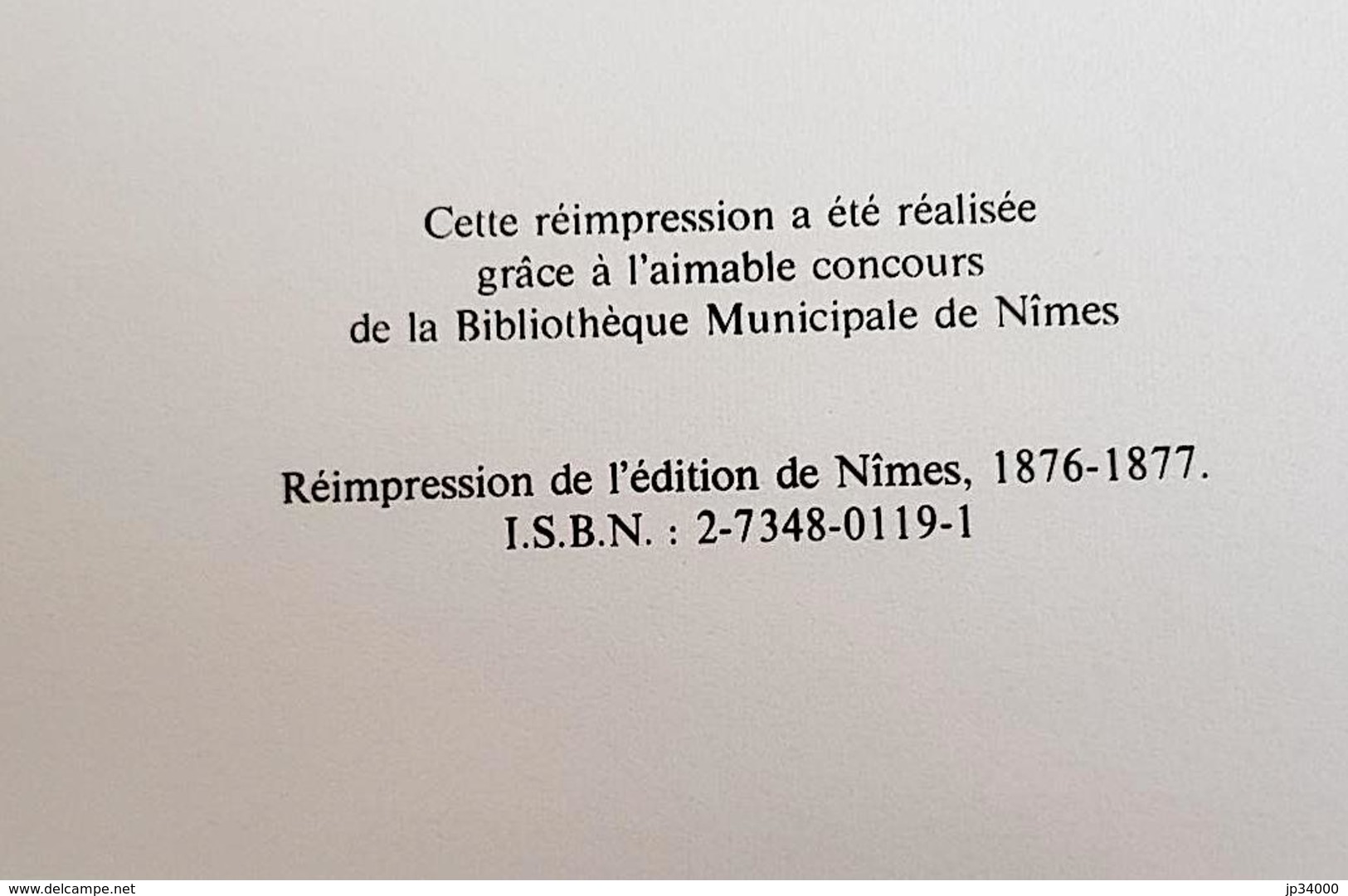 NIMES ET SES RUES Par Albin Michel. Chez LAFFITTE En 1983. Bel état - Languedoc-Roussillon