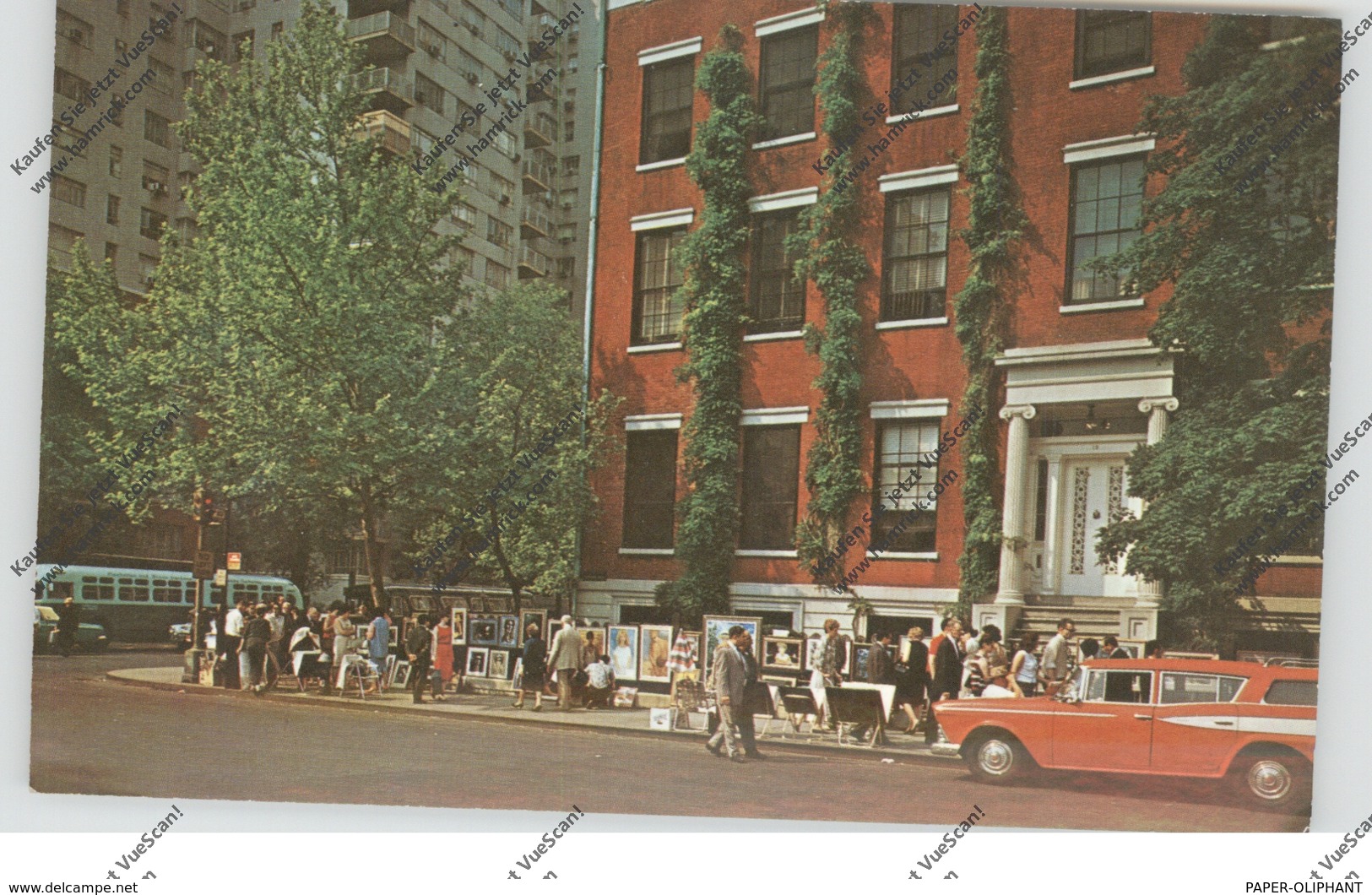 USA - NEW YORK, Greenwich Village, Painting Street, Oldtimer - Greenwich Village