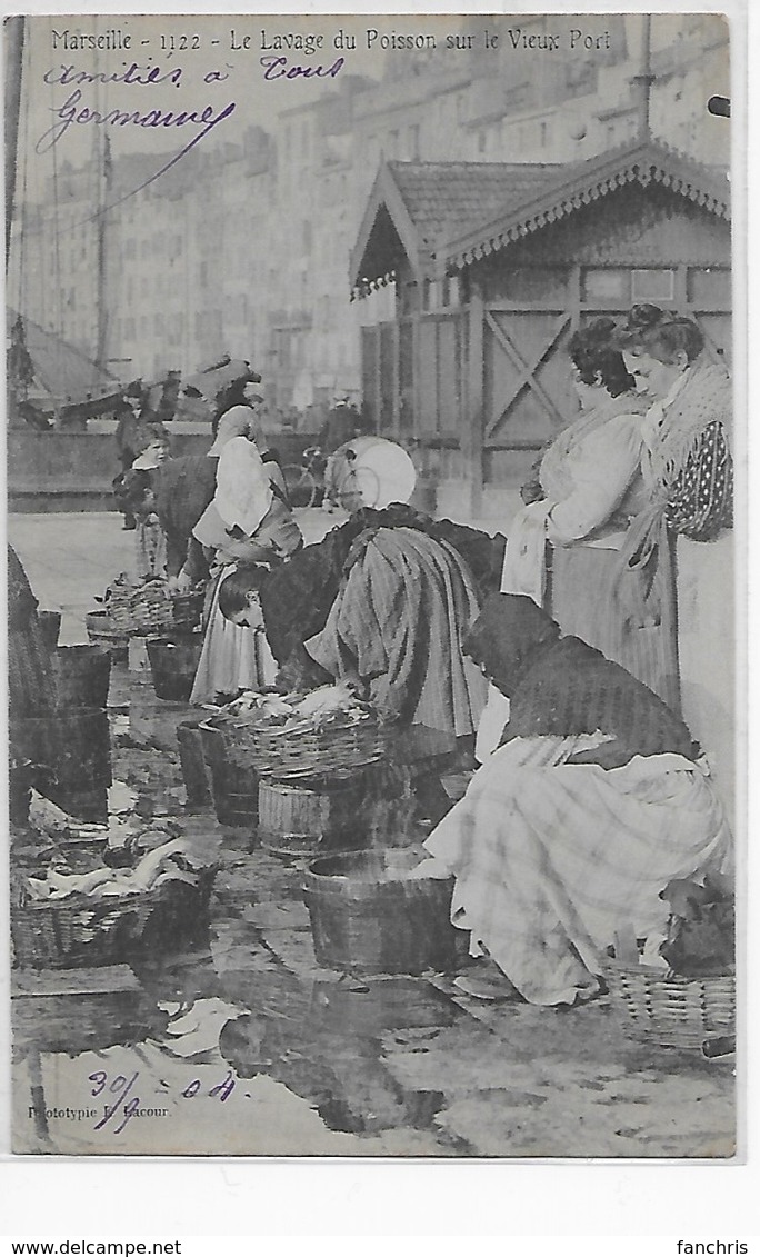 Marseille-Le Lavage Du Poisson Sur Le Vieux Port - Puerto Viejo (Vieux-Port), Saint Victor, Le Panier