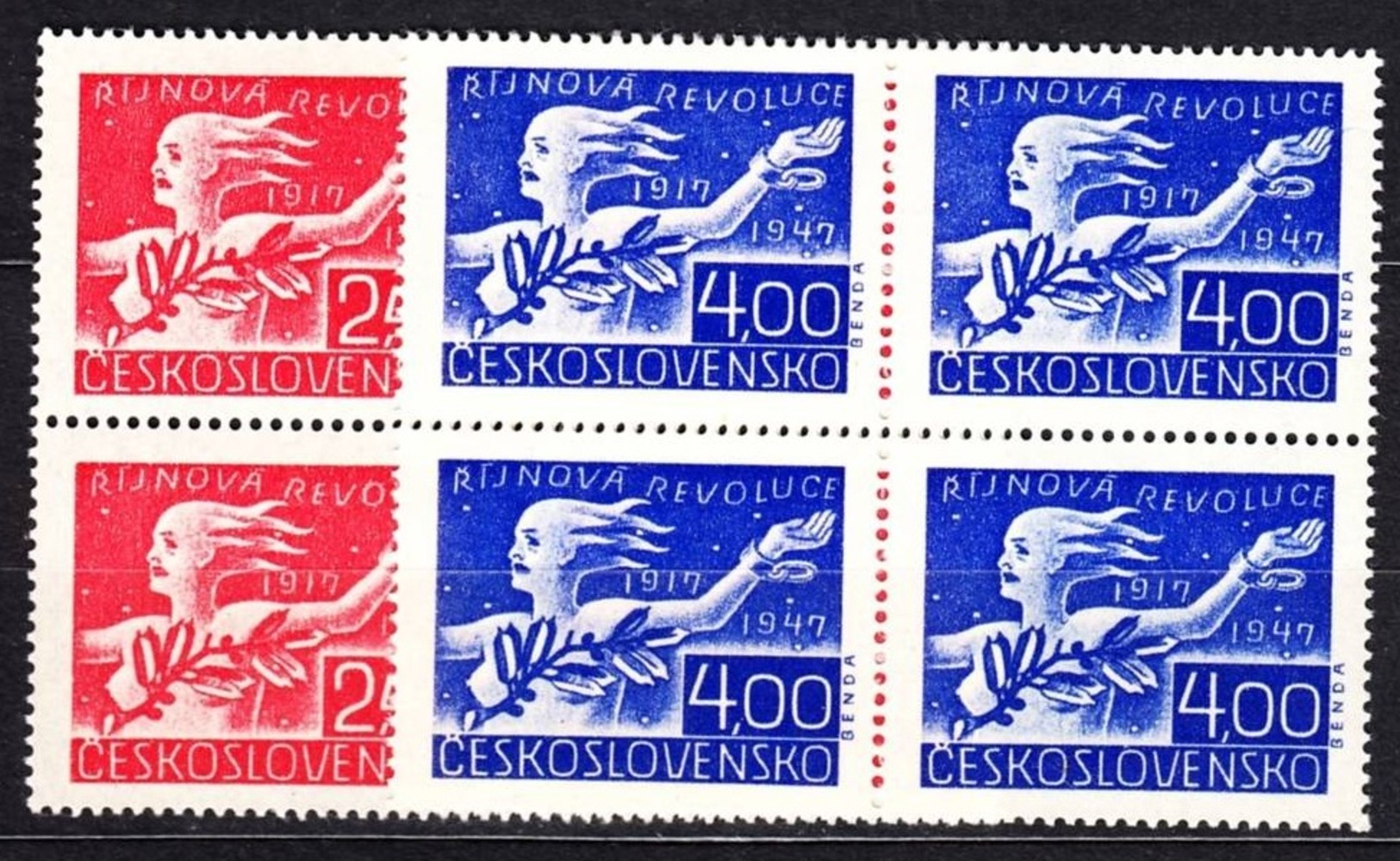 1947 Czechoslovakia MNH - Mi 527-528 ** MNH - Nuovi