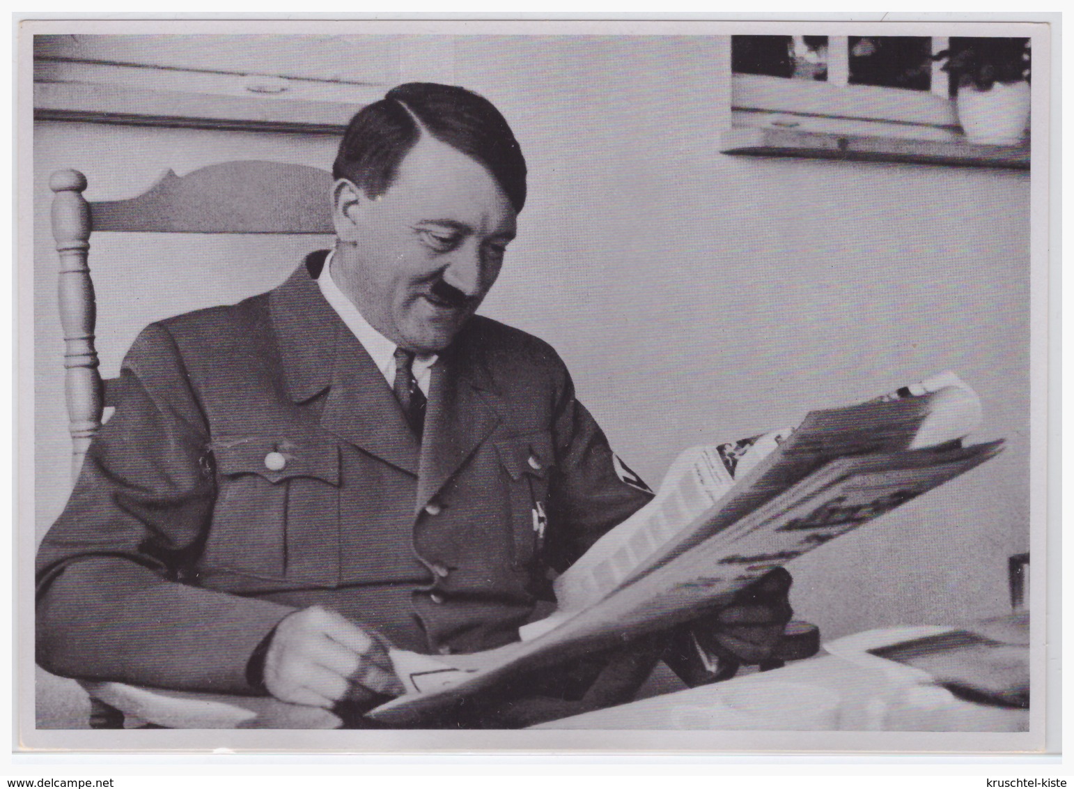 DT- Reich (000414) Propaganda Sammelbild Adolf Hitler Bild 49, Gute Nachricht - Briefe U. Dokumente