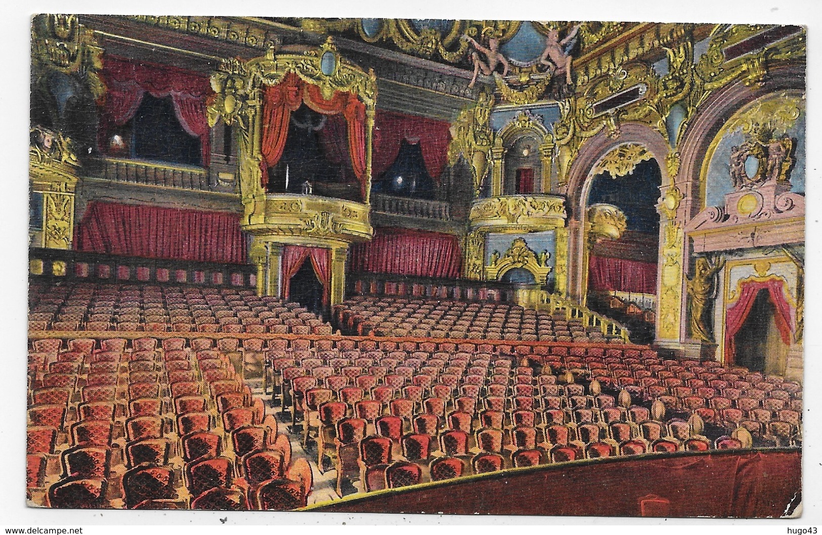 MONTE CARLO - N° 341 - CASINO - SALLE DE THEATRE - LOGE DU PRINCE - CPA COULEUR NON VOYAGEE - Opera House & Theather