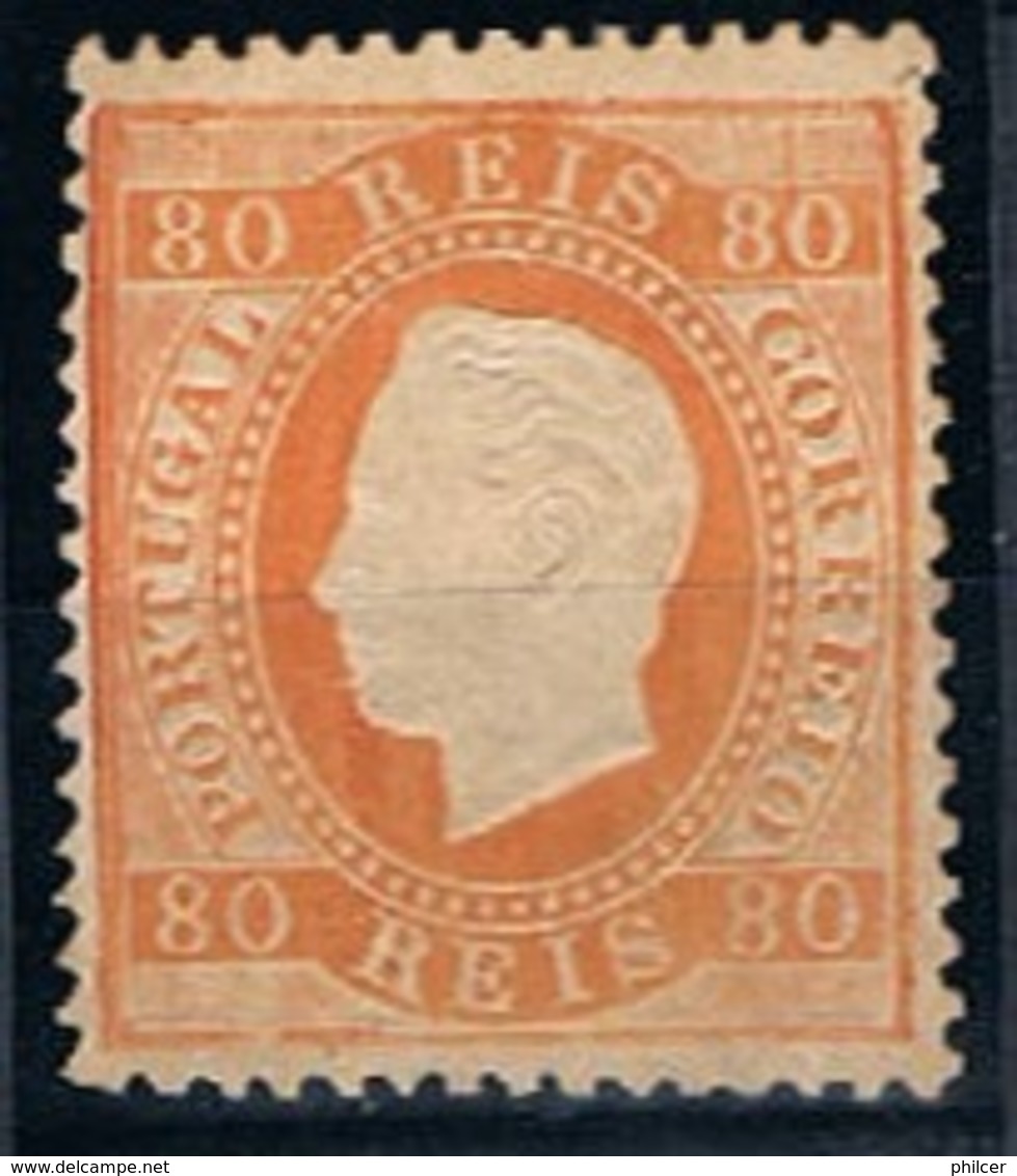 Portugal, 1870/6, # 42c Dent. 13 1/2, Tipo I, MNG - Ongebruikt