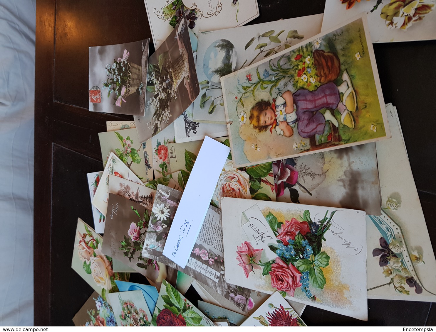 CPA - Carte Postale - Lot De 50 Cartes Postales - Fantaisies - Fleurs Et Autres ( Lot I28 ) - 5 - 99 Postkaarten