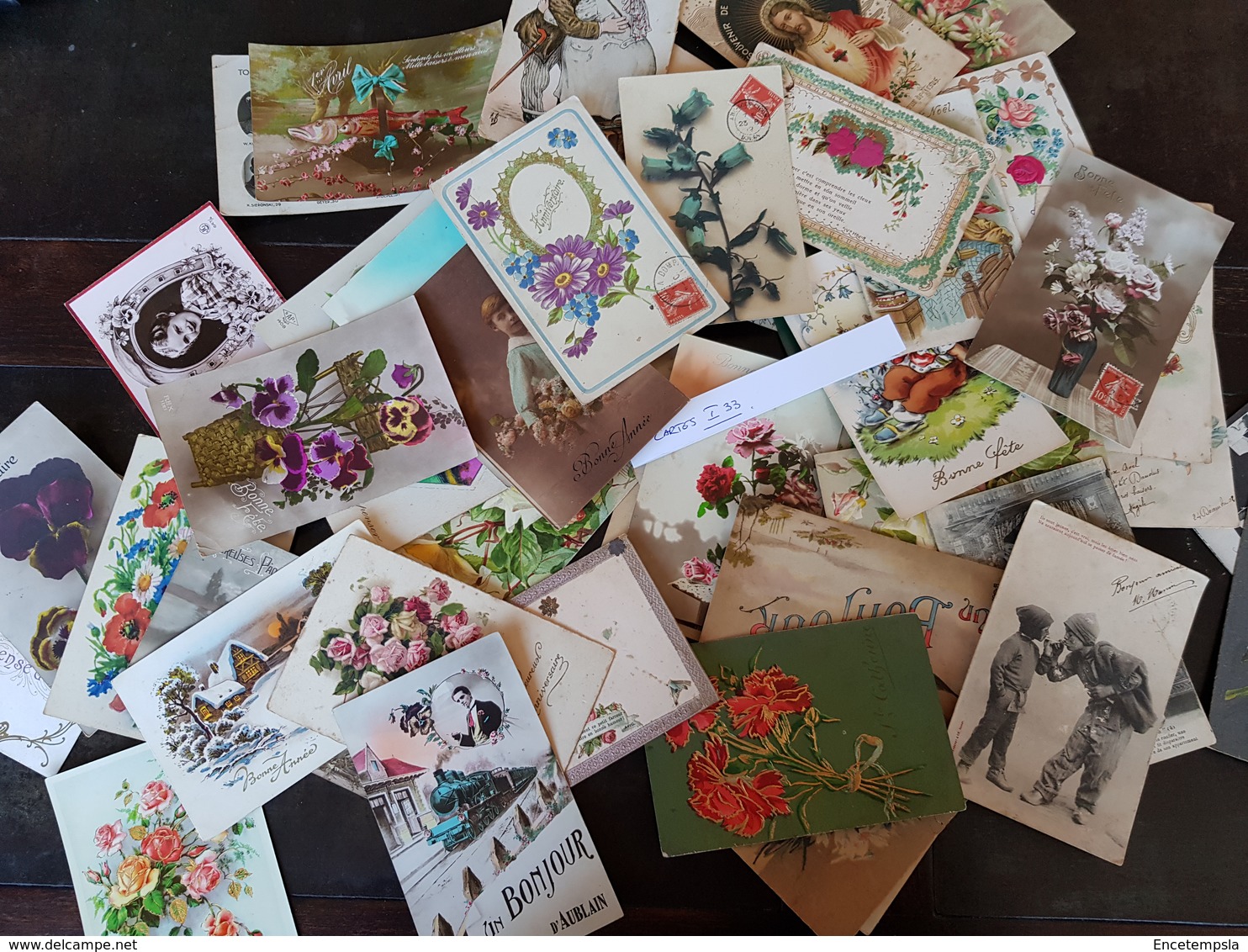 CPA - Carte postale - Lot de 50 cartes postales - Fantaisies - Fleurs et Autres ( Lot I33 )