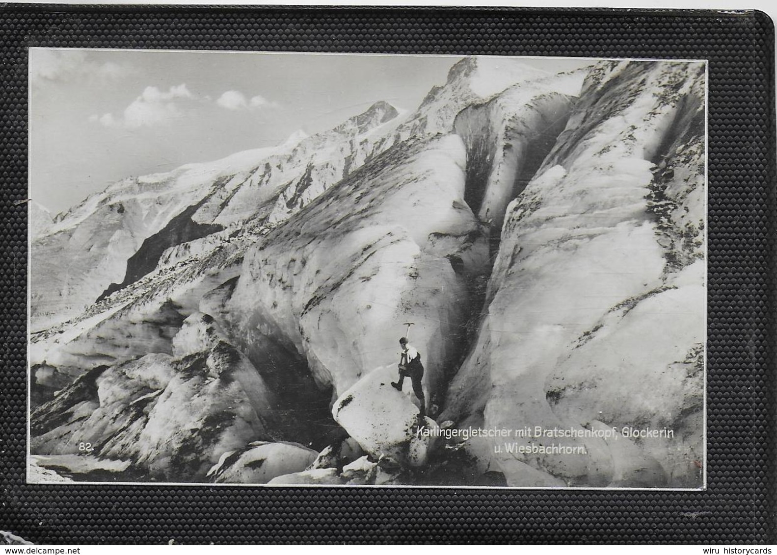 AK 0397  Karlingergletscher Mit Bratschenkopf , Glocknerin Und Wiesbachorn - Bergsteiger Um 1920 - Bergsteigen