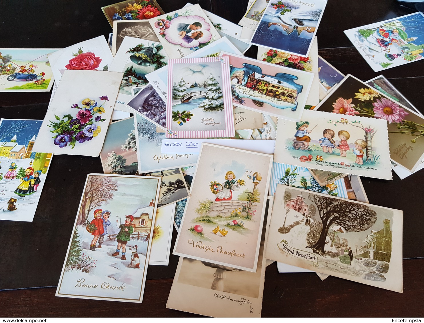 CPSM - Carte Postale - Lot De 60 Cartes Postales - Fantaisies - Bonne Année Et Autre ( Lot I36 ) - 5 - 99 Postkaarten