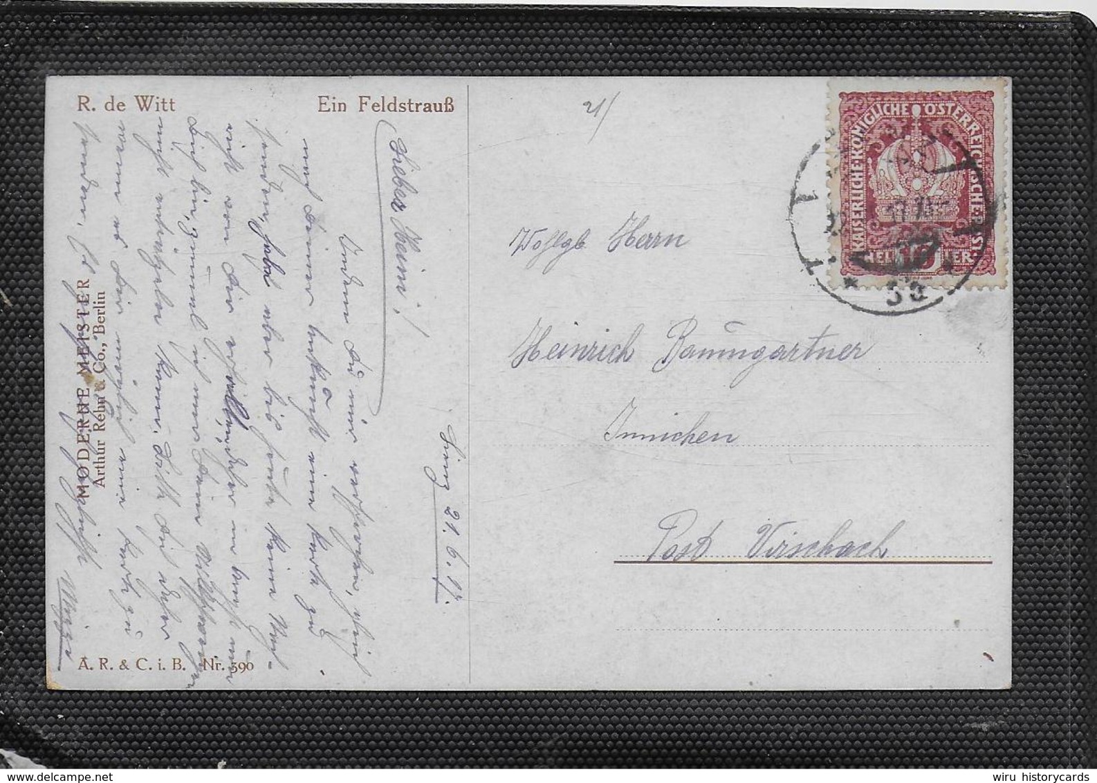 AK 0397  Witt , R. De - Ein Feldstrauß / Künstlerkarte Um 1917 - Malerei & Gemälde