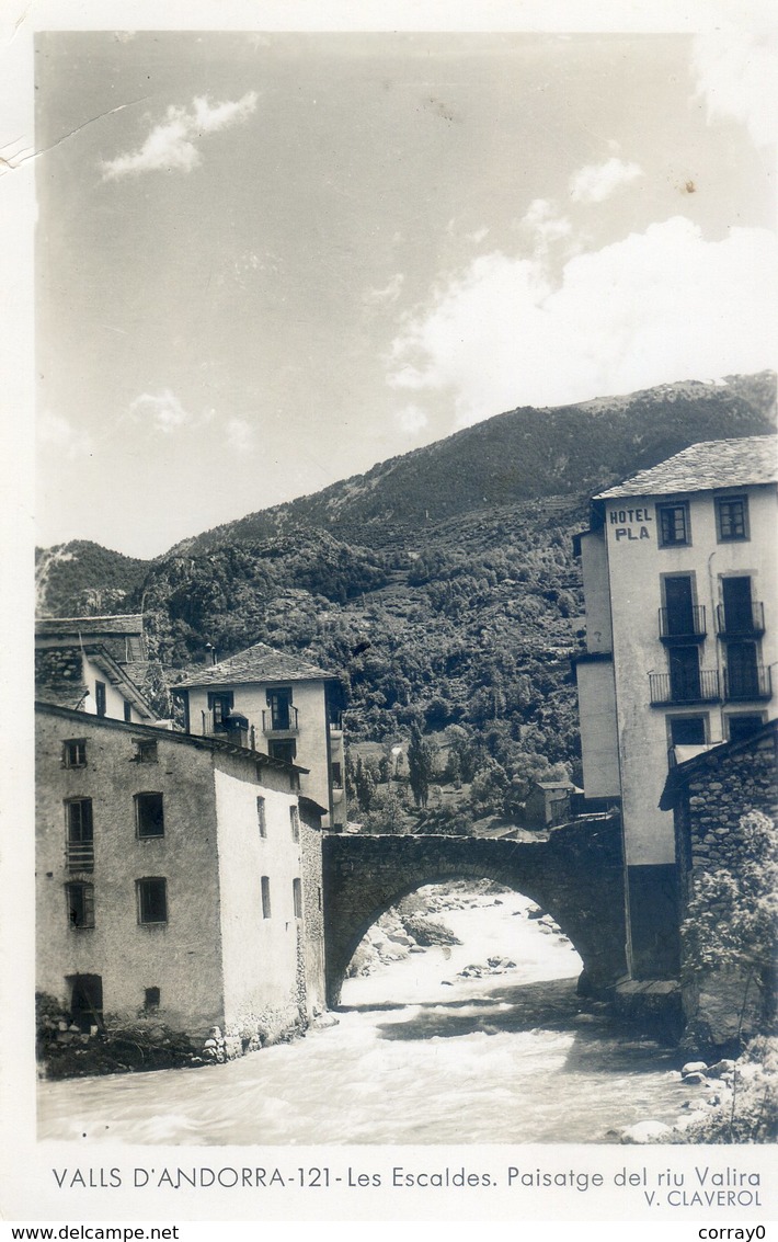 9C... VALLS D'ANDORRA- Les Escaldes. Paisatge Del Riu Valira (cpsm Grand Format) - Andorre