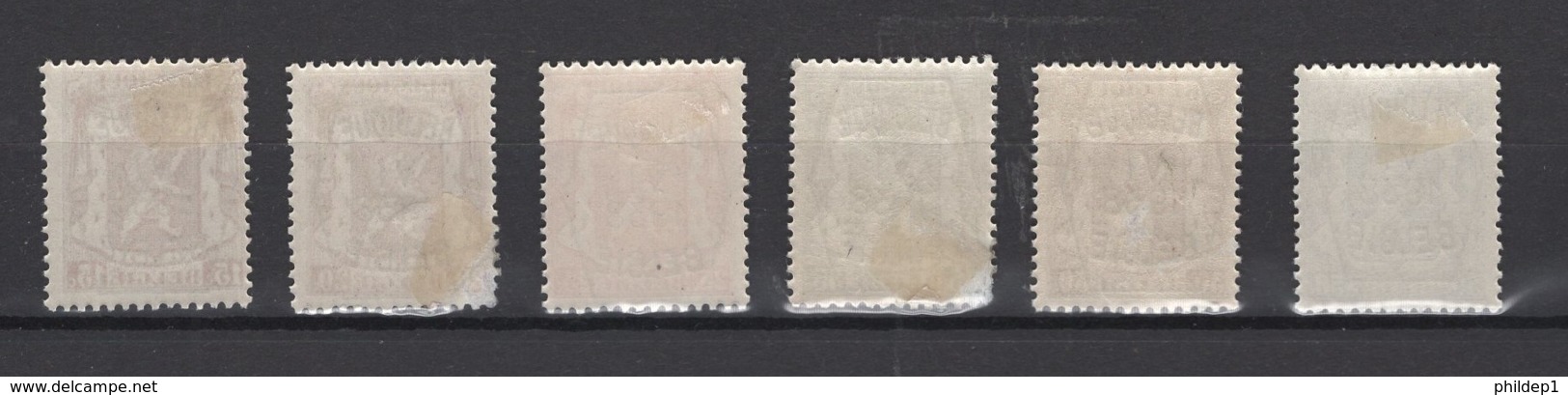 Série N° 6. Pre 363/68 *, MH. Cote 2018 : 6,75 € - Typo Precancels 1936-51 (Small Seal Of The State)