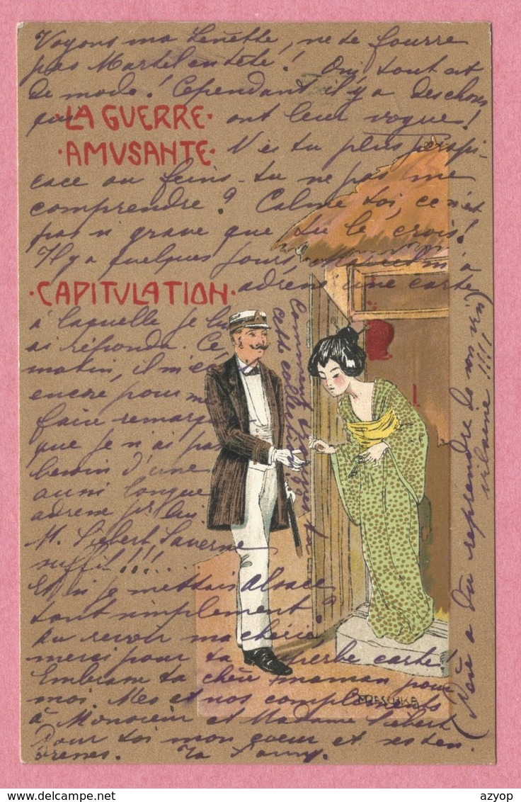 Carte Signée " Raphael KIRCHNER - La Guerre Amusante - Capitulation - Kirchner, Raphael