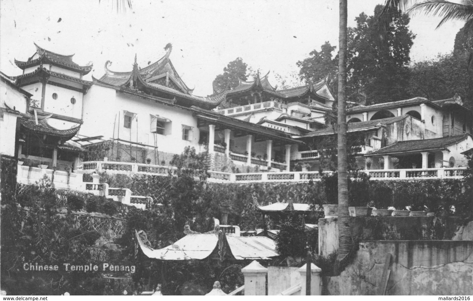 PENANG - CHINESE TEMPLE ~ A VINTAGE REAL PHOTO POSTCARD #96905 - Malaysia