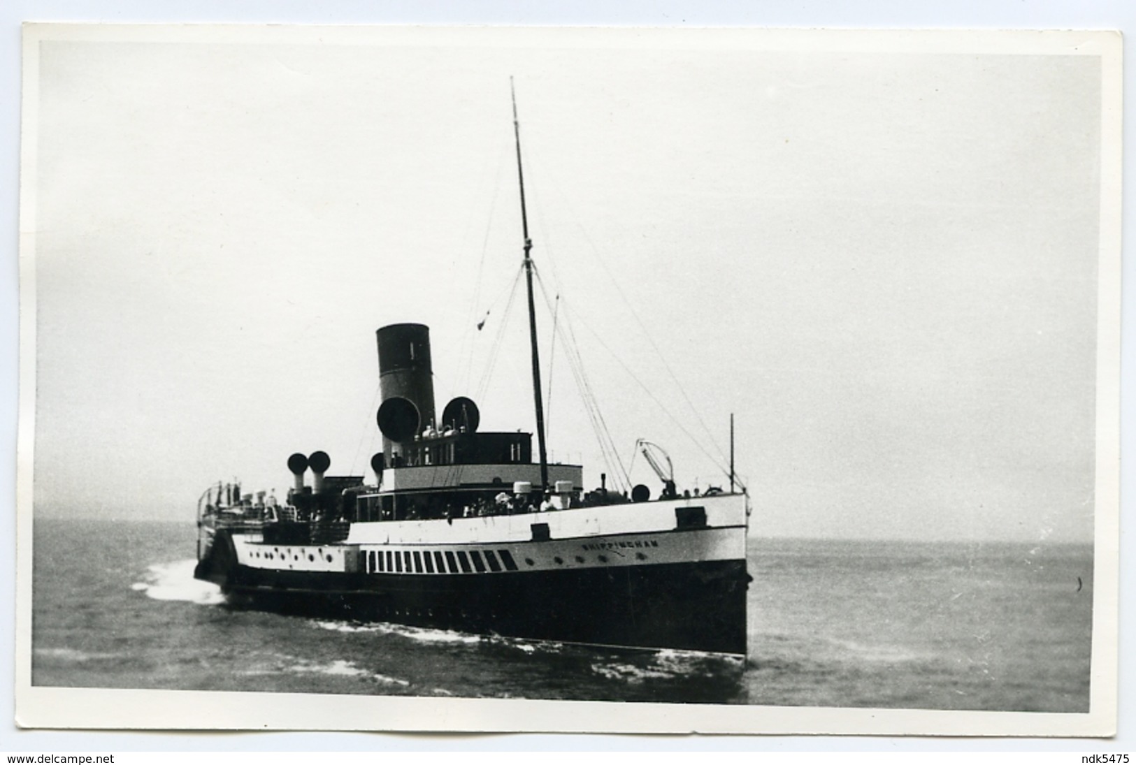 POSTCARD SIZE PHOTO : PADDLE STEAMER - WHIPPINGHAM - Bateaux