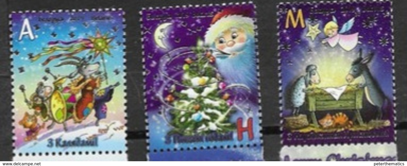 BELARUS , 2019, MNH, CHRISTMAS, 3v - Christmas