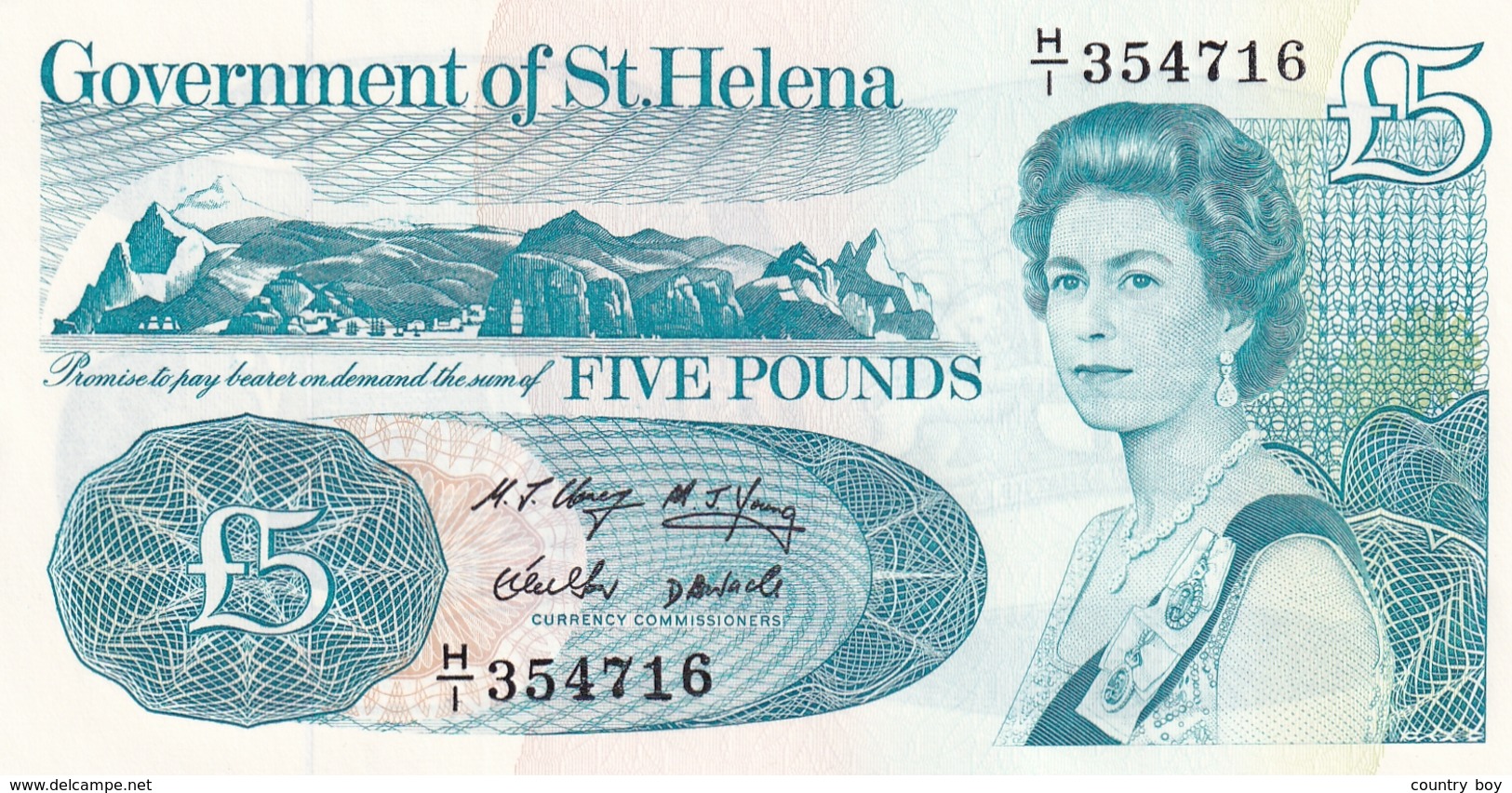 ST. HELENA , £5 , P11 UNC - St. Helena