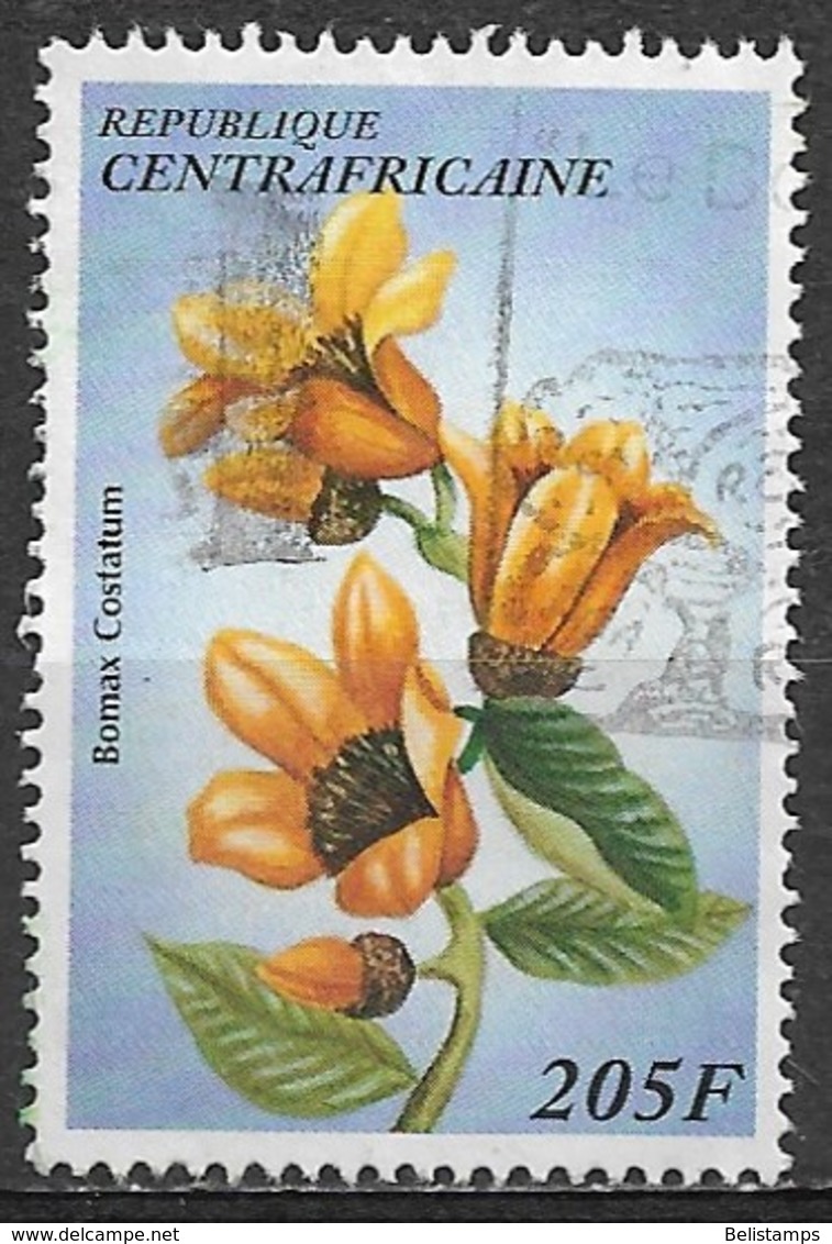 Central African Republic 1997. Scott #1141a (U) Flower, Bomax Costatum - Zentralafrik. Republik