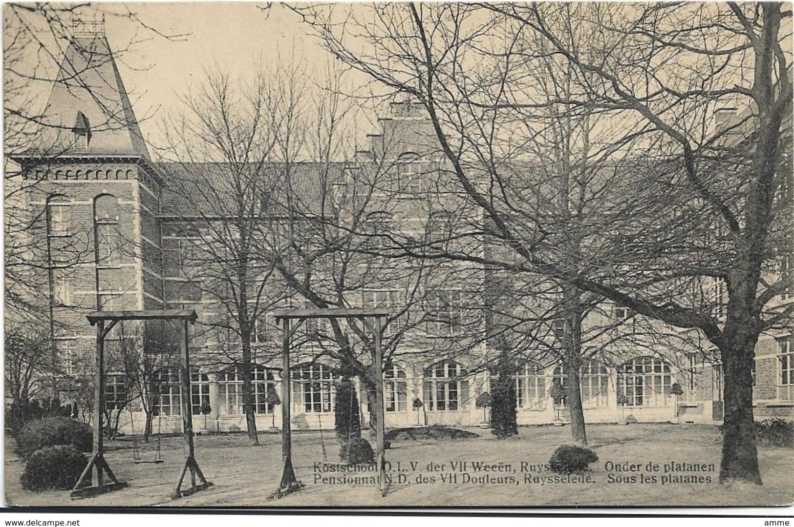 Ruiselede - Ruysselede  *   Pensionnat N.D. Des VII Douleurs - Kostschool O.L.V. Der VII Weeën - Onder De Platanen - Ruiselede