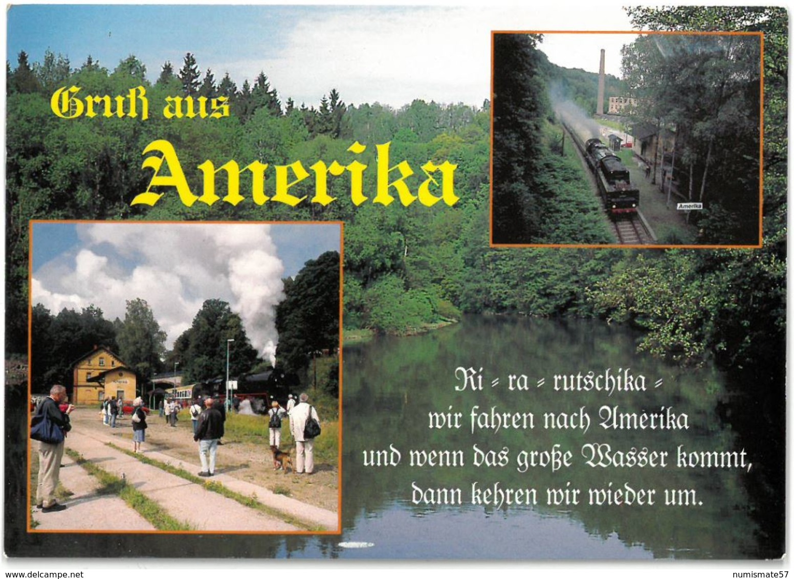 CP PENIG / ORTSTEIL AMERIKA Im Tal Der Zwickauer Mulde - ( Train à Vapeur ) - Penig