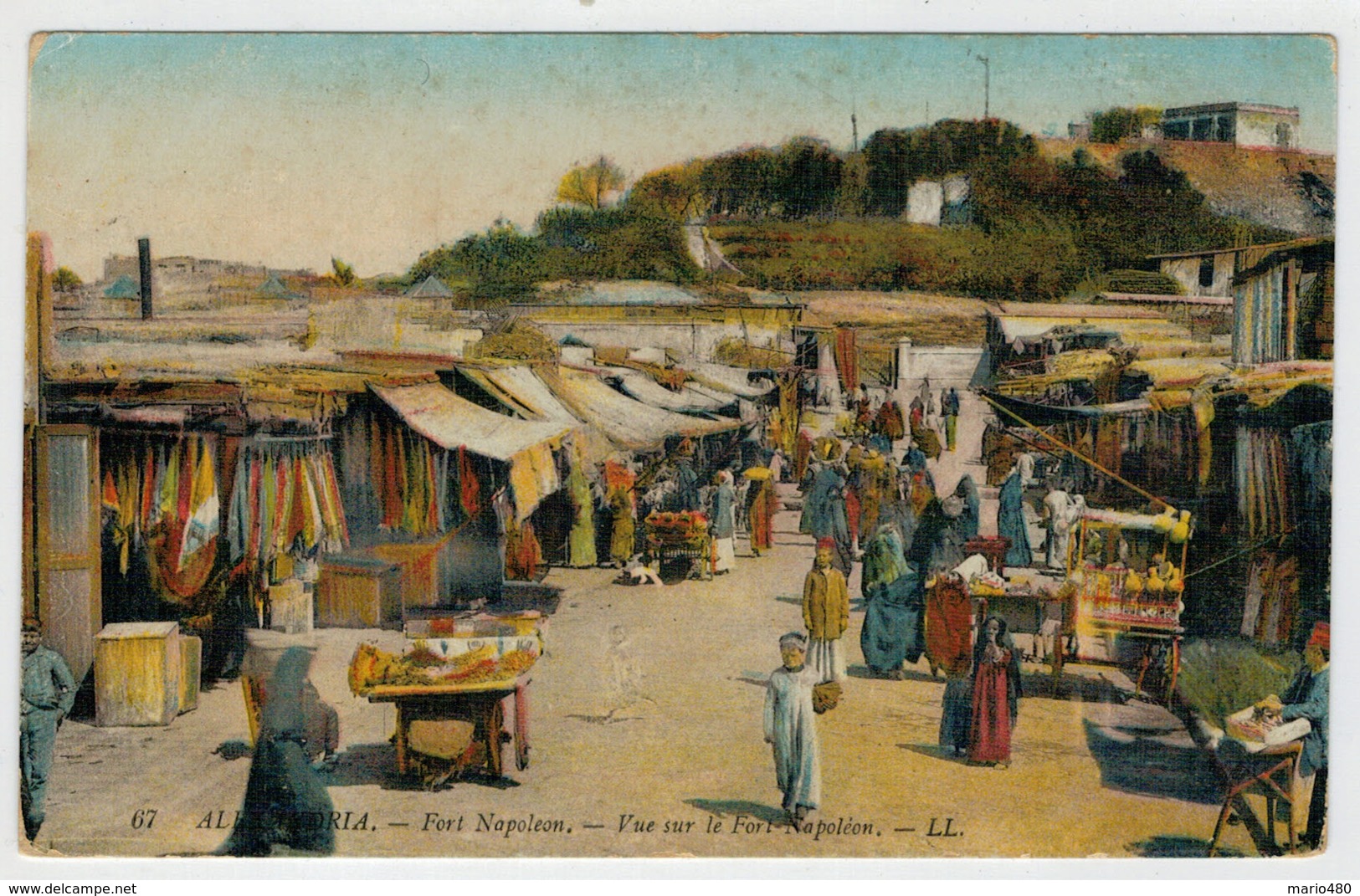 C.P.  PICCOLA    ALEXANDRIA   FORT  NAPOLEON  VUE SUR LE FORT NAPOLEON                 2 SCAN  (VIAGGIATA) - Alexandria