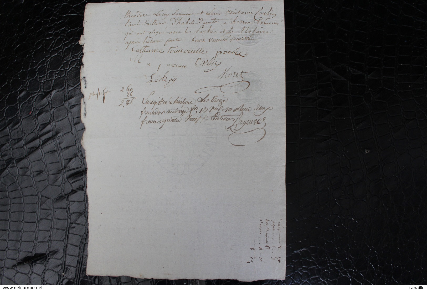 D-N / T5 /  Acte Notarié Sur Parchemin, Testament - Vente - Enregistré A Hirson Octobre 1806 ? - Manuscrits