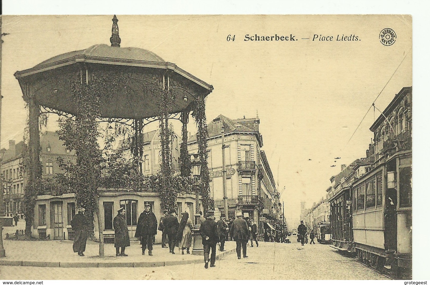 CP.Bruxelles-Schaerbeek (ex-Collection DELOOSE) - Place LIEDTS + Tram - W0115 - Schaarbeek - Schaerbeek