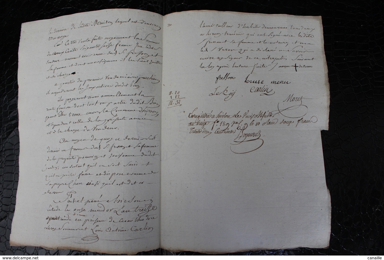 D-N / T8 /  Acte Notarié Sur Parchemin, Testament - Vente - Enregistré A Hirson Octobre 1806 ? - Manuscrits