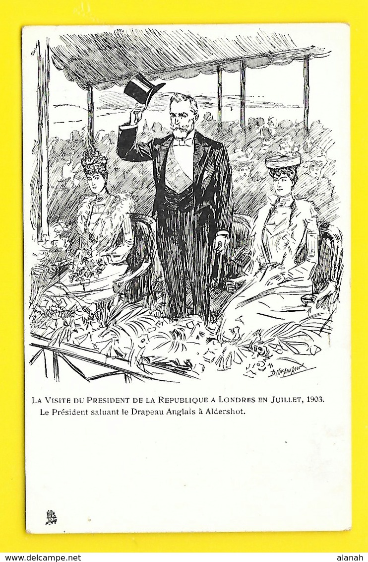 Rare Perforé "Le Matin" 10 C Semeuse Lignée Sur CPA Fête Des Enfants Raphael Tuck Visite Président Londres - Autres & Non Classés