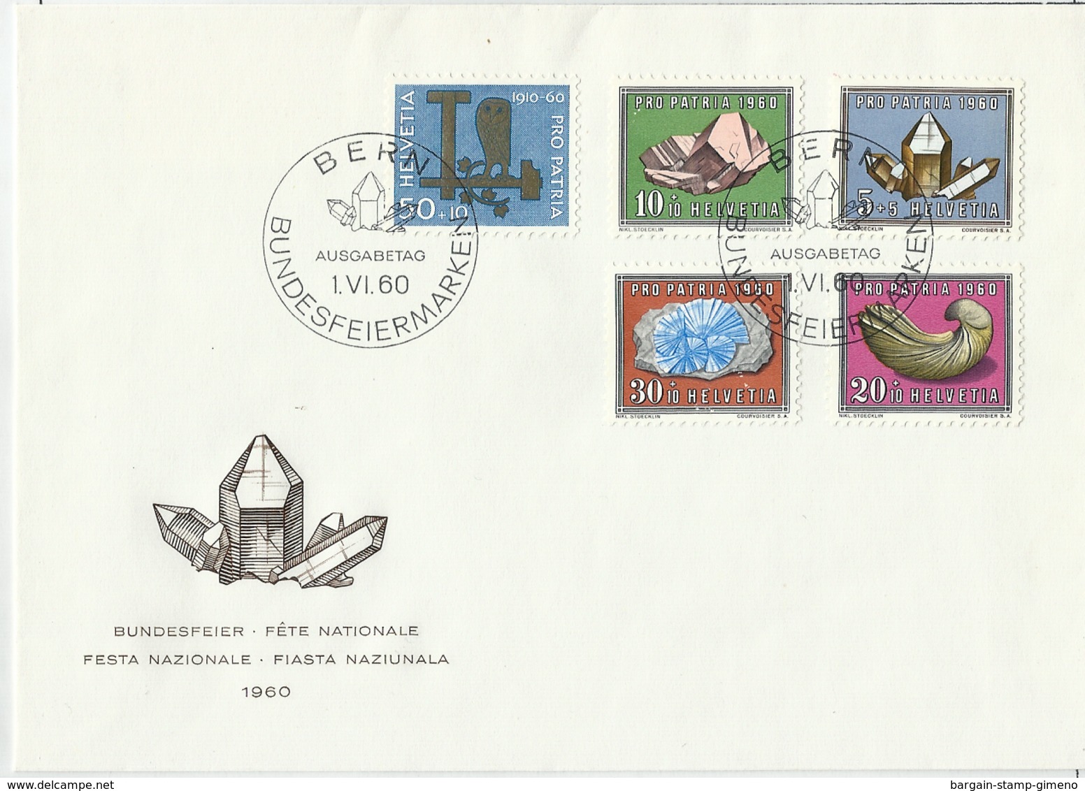 SUIZA Nº661/5 En Sobre. - Lettres & Documents