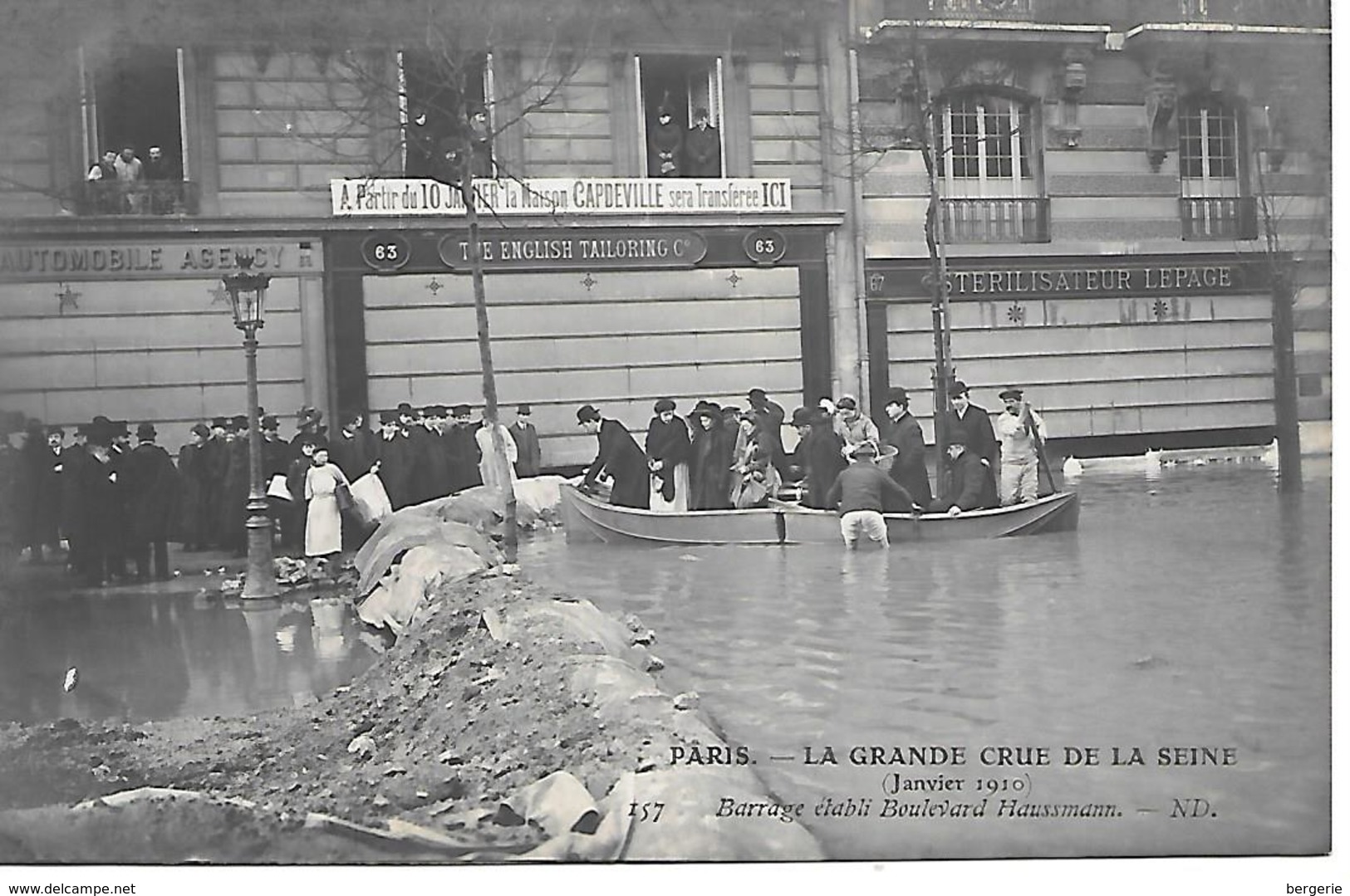 12/18      75    Crue De La Seine  Paris     Boulevard Haussmann   Barrage établi    (animations) - Inondations De 1910