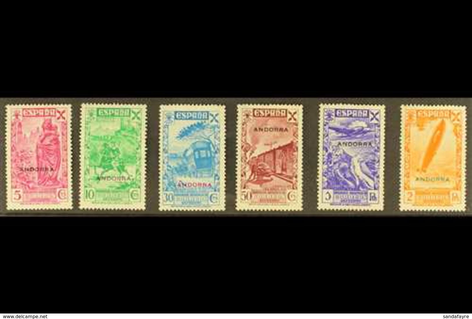 SPANISH  CHARITY STAMPS 1938 Complete Set, Yvert 1/6, Fine Mint. (6 Stamps) For More Images, Please Visit Http://www.san - Sonstige & Ohne Zuordnung