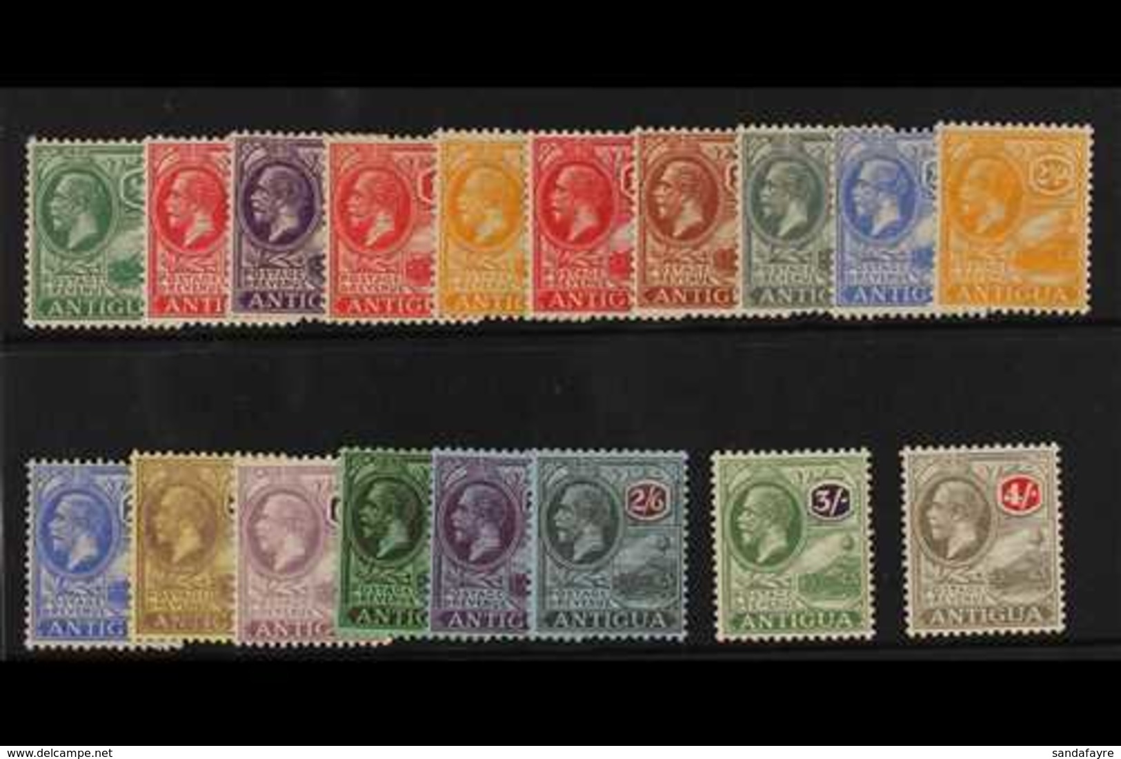 1921-29  KGV Complete Script Wmk Set SG 62/80, Very Fine Mint. (18 Stamps) For More Images, Please Visit Http://www.sand - Sonstige & Ohne Zuordnung